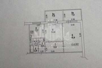 2-к квартира, 66 м², 3/10 эт.